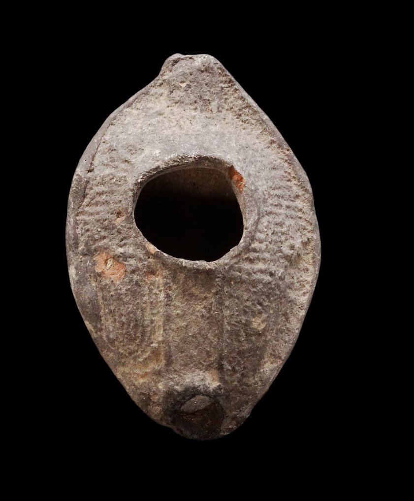 Ύστερη Ρωμαϊκή / Πρώιμη Βυζαντινή Λάμπα λαδιού levantine με ανάγλυφη διακόσμηση - Ιεράσσε - 6ος αιώνας μ.Χ.  (χωρίς τιμή ασφαλείας) #1.0