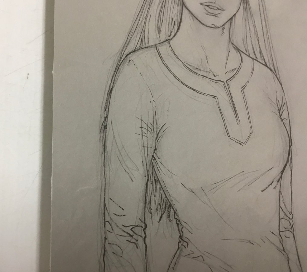 Teng, Paul - 1 Original drawing - Complainte des landes perdues - La Sudenne - Portrait d’Aylissa - 2022 #3.2