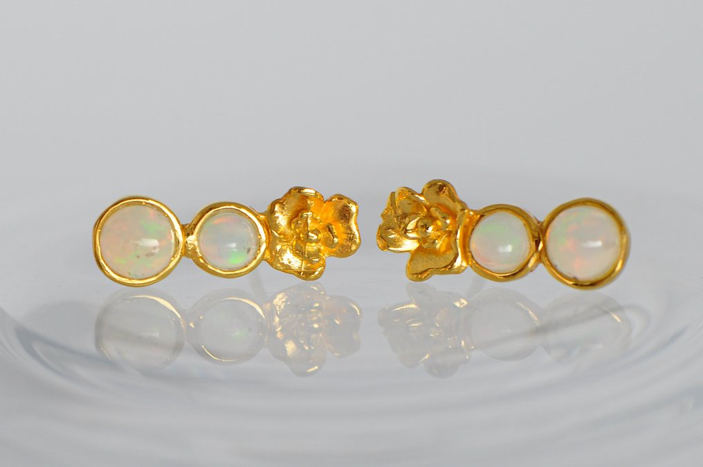 925 silver - opal - Örhängen #1.0