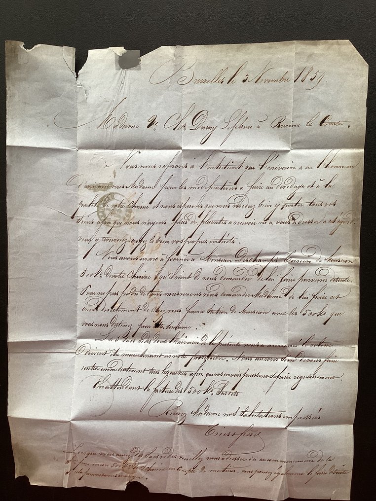 比利時  - 党派先驱者自1819年以来及旧奖章信件 #4.3