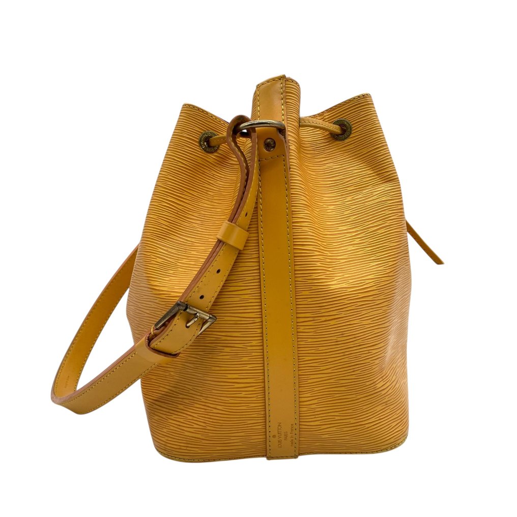 Louis Vuitton - Noe Shoulder Bag / Drawstring Bucket Bag / Epi Leather Yellow - Τσάντα ώμου #4.3