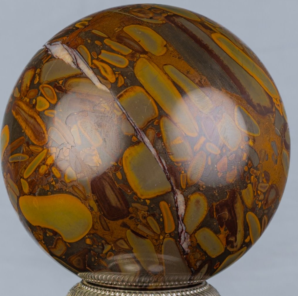 Bamboe Jasper Fine polished Bamboe Jasper sphere - Height: 10.9 cm - Width: 10.9 cm- 1828 g #4.3