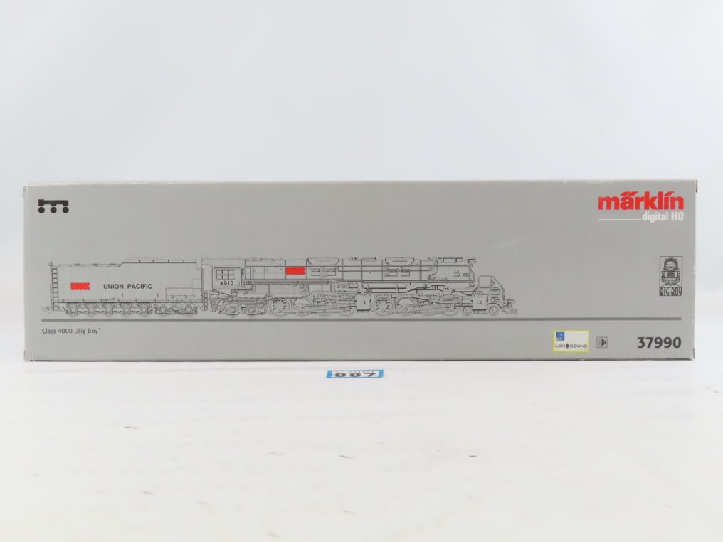 Märklin H0 - 37990 - Locomotiva a vapor com vagão de carvão (1) - Série 4000 "Big Boy" digital com som - Union Pacific Railroad #2.1