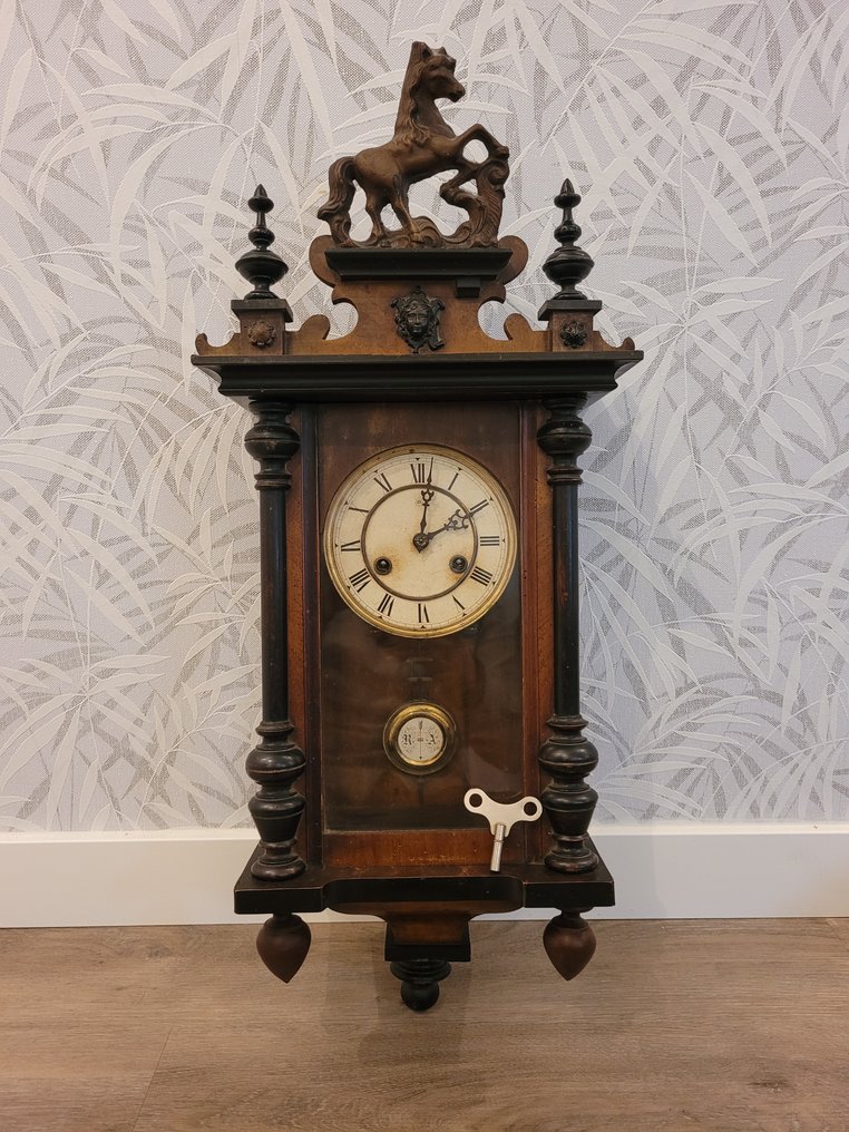 Zegar regulator - Junghans -   Drewno, Szkło - 1910-1920 #1.0