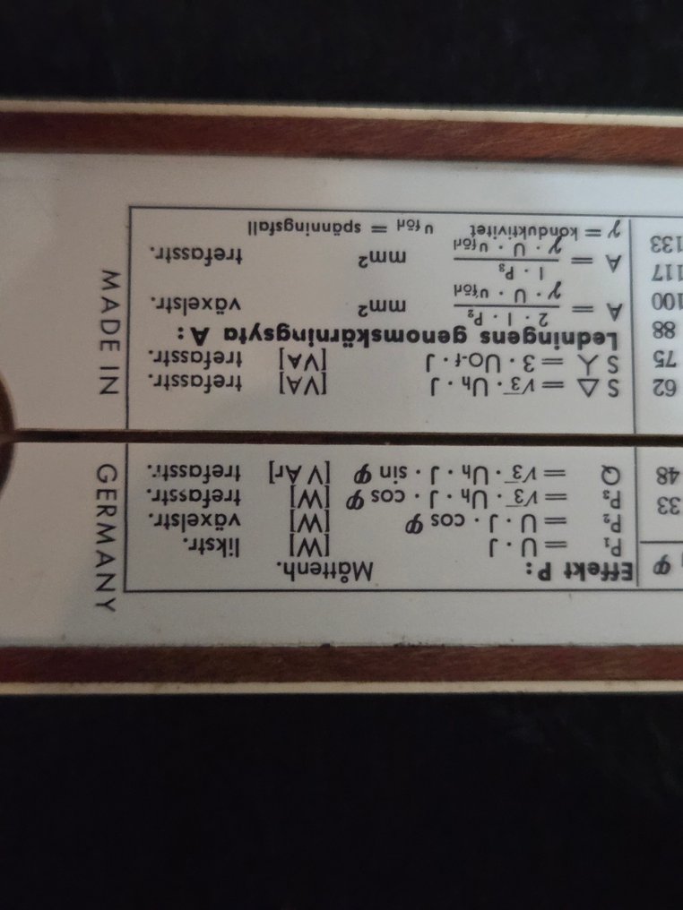 Faber-Castell 1761 - Λογαριθμικός κανόνας Vintage - Castell Darmstadt 1/54 #2.1