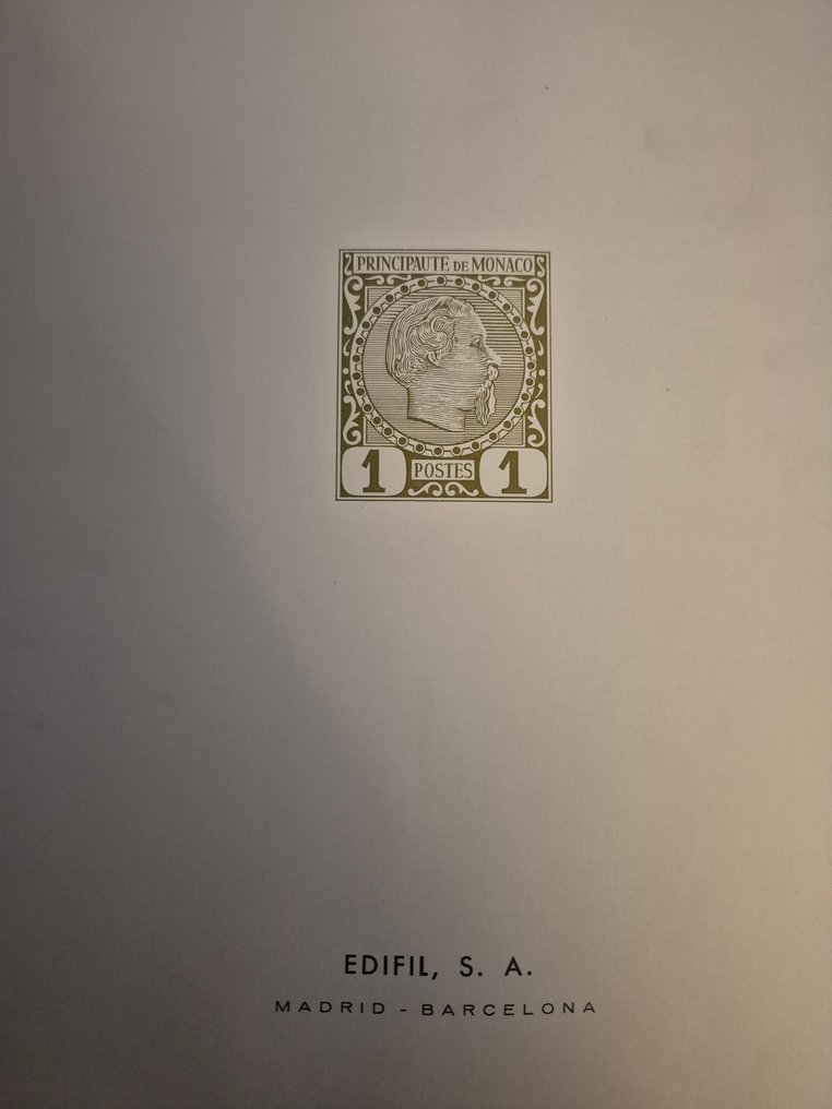 摩納哥  - 摩纳哥邮票收藏 1928–1971年——全新，基本完整——105页 #1.0