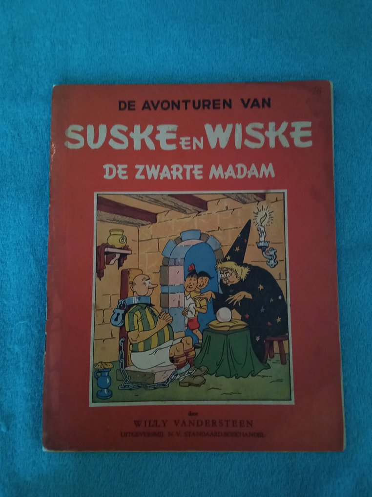 Suske en Wiske RV-6 - De zwarte madam (gerestaureerd) - 1 Album - Ensipainos - 1949 #1.0