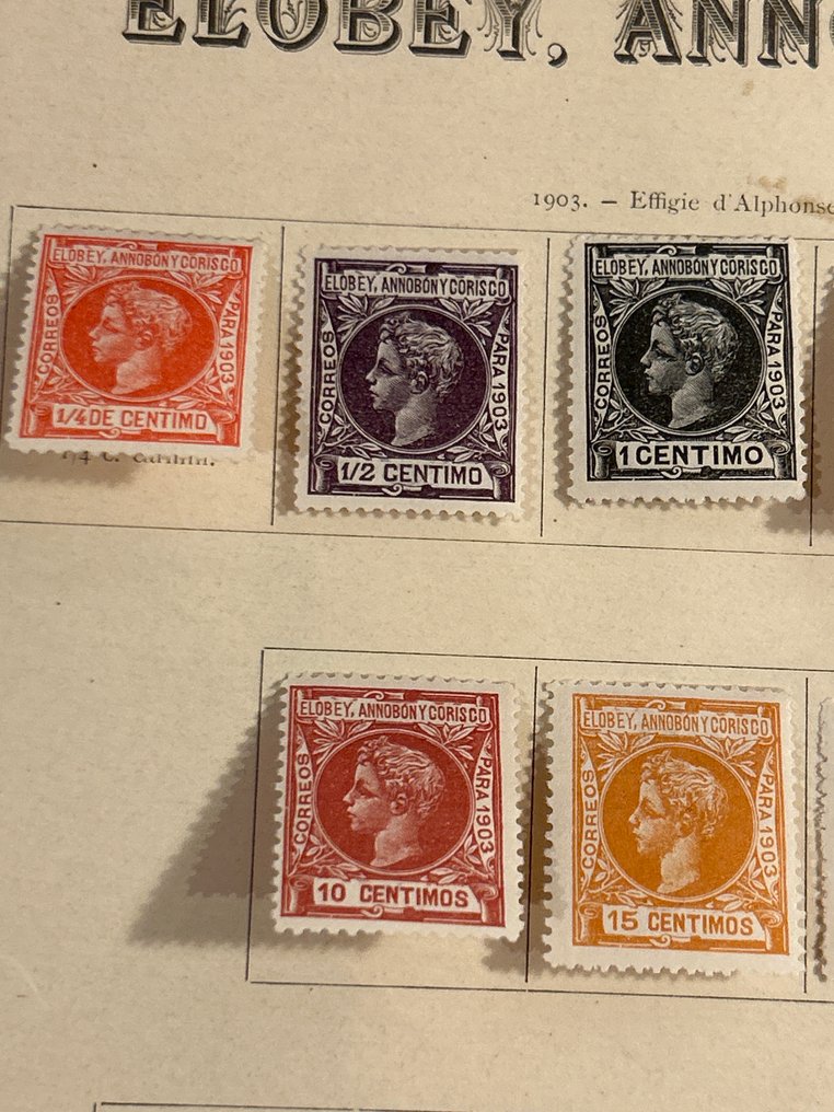 Elobey, Annobón y Corisco 1903 - Completar serie - Yvert 1 t/m 18 #1.0