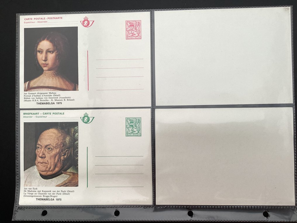 比利時  - 收藏明信片259张，装在环形相册中 #1.0