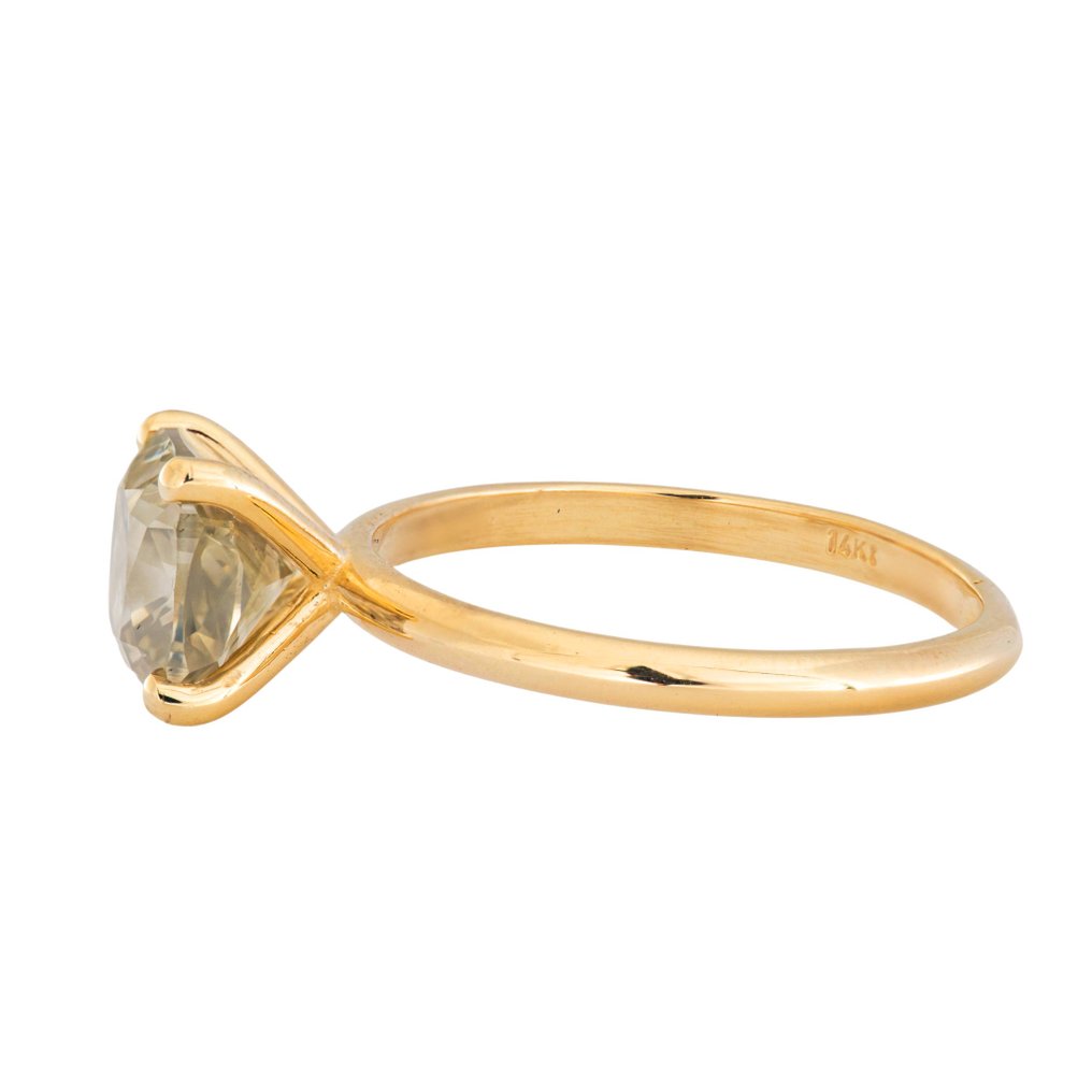 沒有保留價 - 戒指 - 14 克拉 黃金 - 2.81ct. tw. 黃色 鉆石 (天然彩色) #4.3