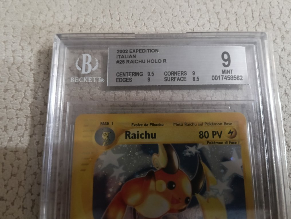 Pokémon - 1 Graded card - Raichu 25 Holo - Beckett 9 - EX #2.1