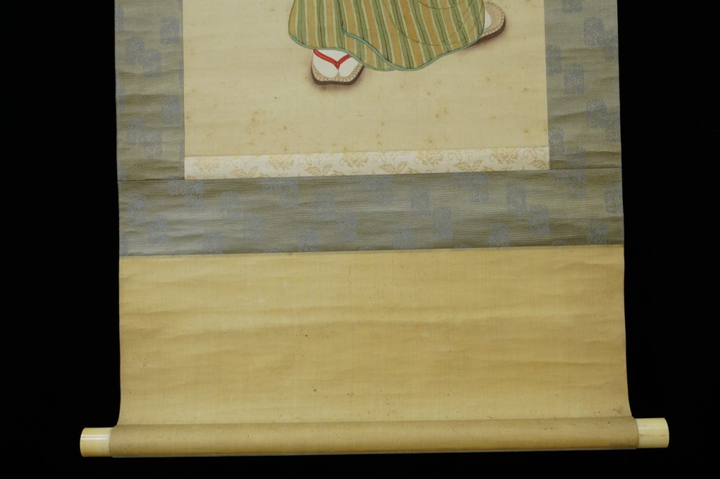 Absolute auction – Japanese Hanging Scroll – Beauty with Summer Grasses - Shokan (章観) - 日本 (没有保留价) #4.3