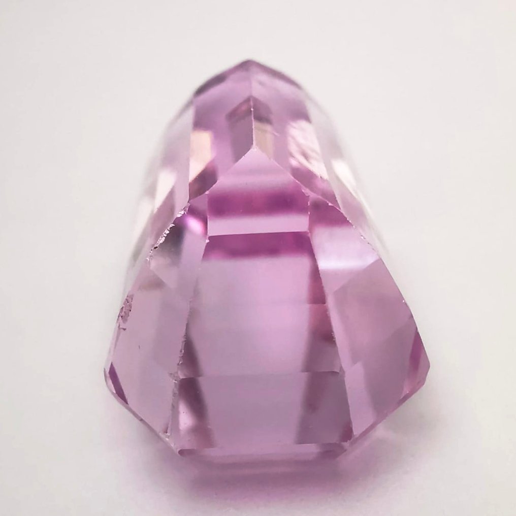 沒有保留價 紫鋰輝石 - 22.02 ct - Antwerp Laboratory for Gemstone Testing (ALGT) - 紫粉色Kunzite #3.2