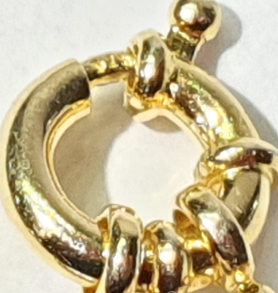 淡水自然色调珍珠 - 非常大号 - 纯洁的象征 - 925 银 - 项链 #3.2