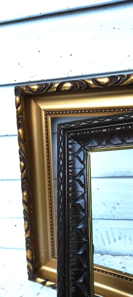 Κορνίζα (2)- Ιστορικό, παλαιό, παλατιακό.  - Ξύλο, διακοσμητικά στοιχεία, χρυσώματα. - Ιστορική αψίδα. #4.3