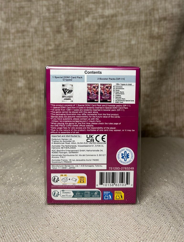 Bandai - 1 Booster bundle - One Piece - Double pack Vol. 7 - Op-11 #1.0
