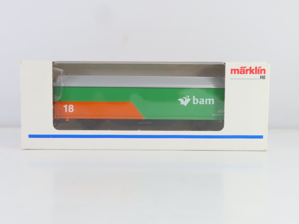 Märklin H0轨 - 4735.002 - 模型火车货运车厢 (1) - BAM 2-assige schuifwandwagen - NS #4.3