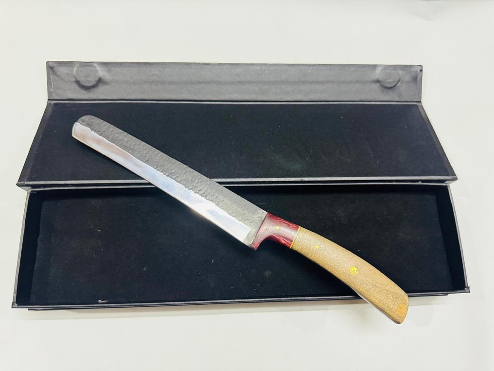 厨刀 -  日本面包师刀（062） - 少钢环氧树脂与盒子 - 日本 - 日本面包师刀 #1.0
