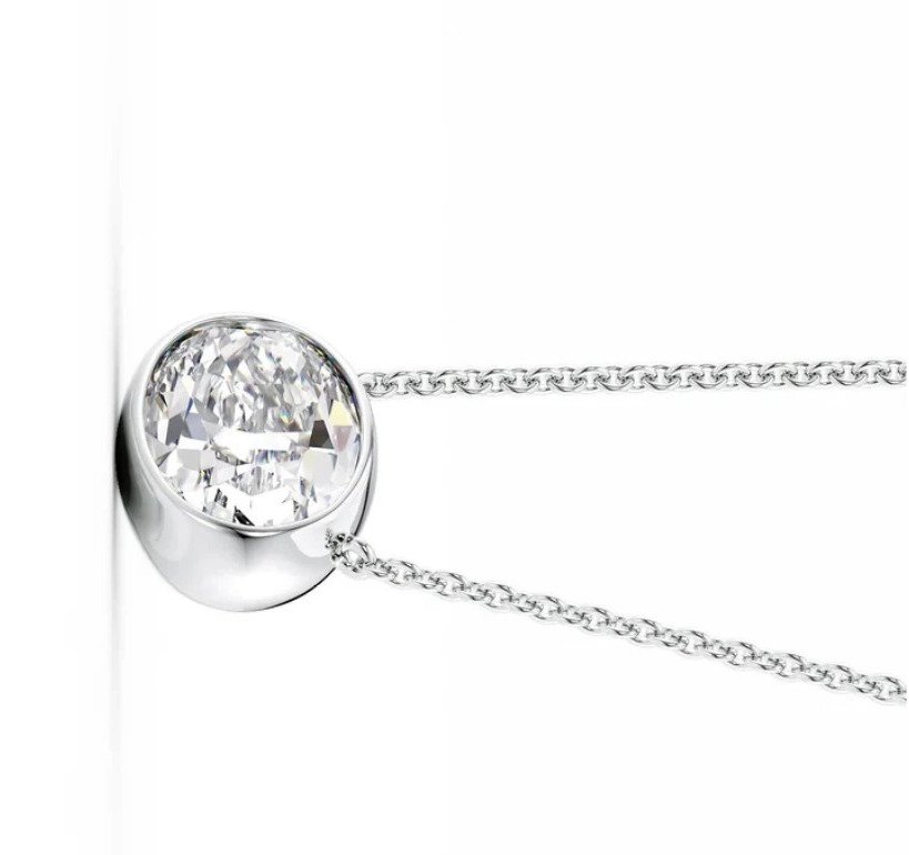 Κρεμαστό κόσμημα - 14 καράτια Λευκός χρυσός -  1.13ct. tw. Διαμάντι (Φυσικό) #4.3