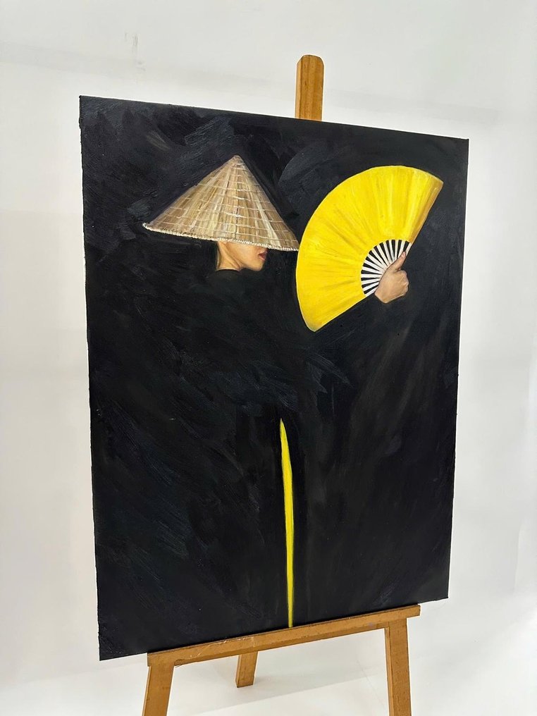 Nguyen Robert - La Confidence du Jaune 80 X 60 cm #3.2