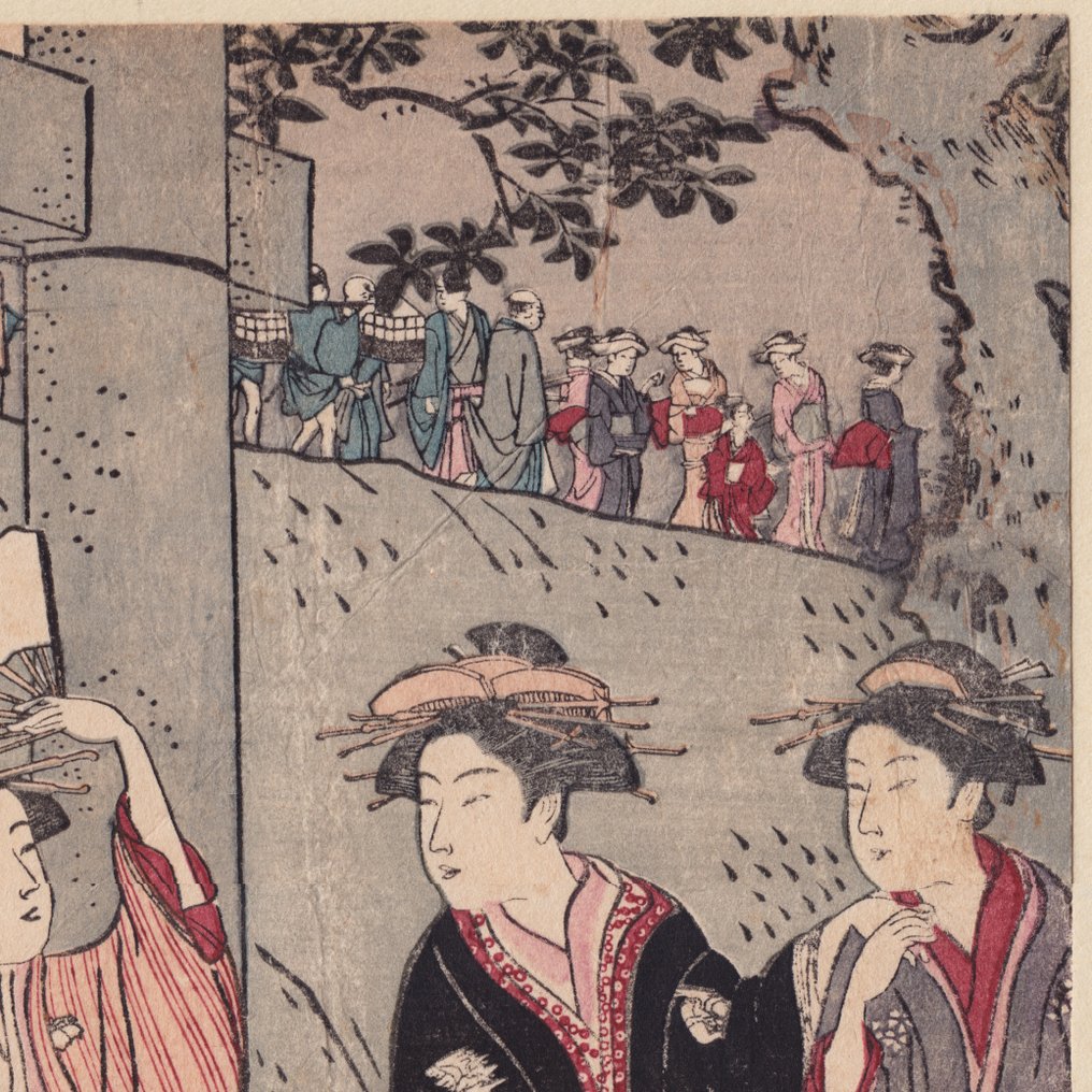 "An Excursion to Mimeguri" (reprint) - Kiyonaga Torii (1752-1815) - Ιαπωνία #2.1