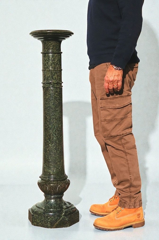 新古典主义风格 圆柱 - 1850-1900 - Marmo Verde "Serpentino"  #4.3