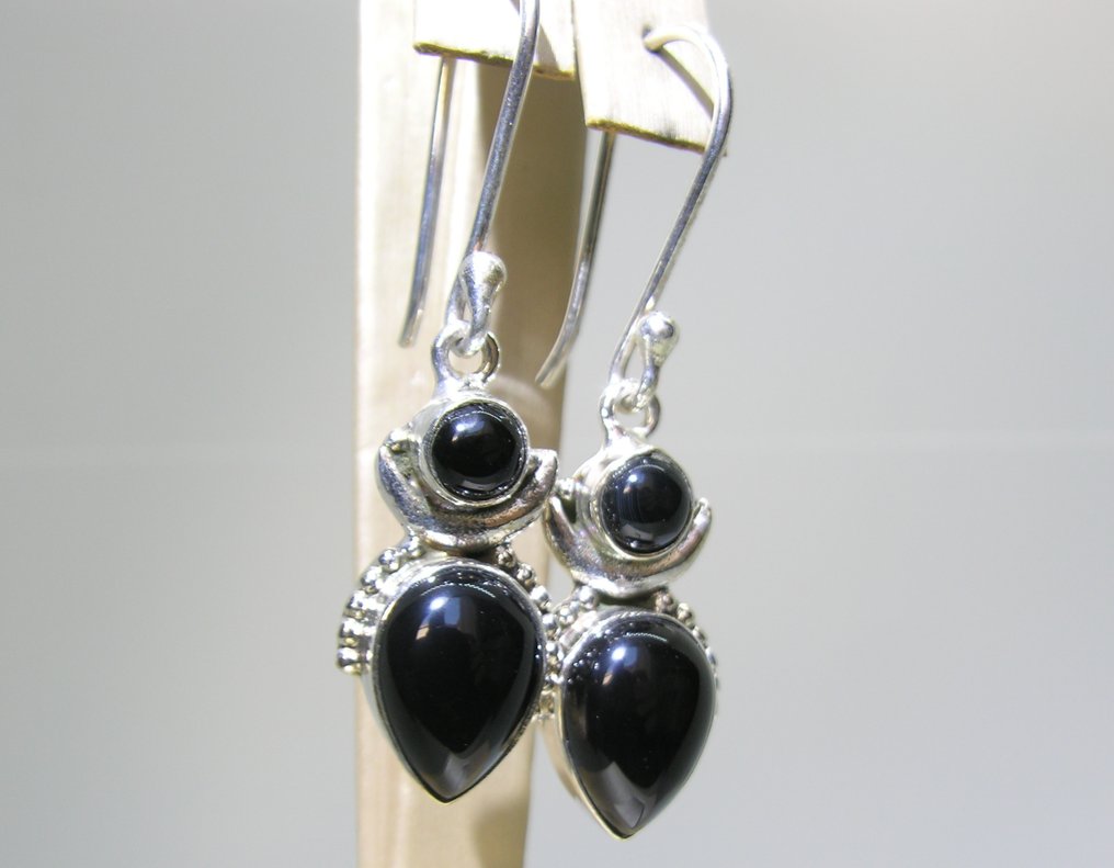 Όνυχας σκουλαρίκια - Ύψος: 52 mm - Πλάτος: 14.1 mm- 9.9 g - (2) #1.0