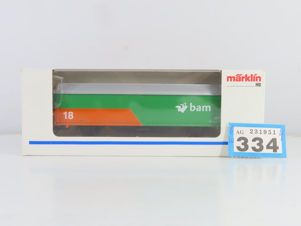 Märklin H0轨 - 4735.002 - 模型火车货运车厢 (1) - BAM 2-assige schuifwandwagen - NS #2.1