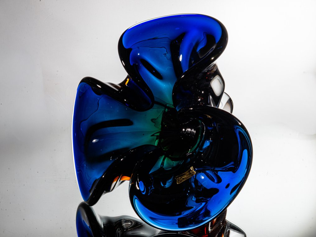 Egermann - 罐 - 设计师碗 - Sommerso - 直径约23厘米 / 2.5千克 - 玻璃 #4.3