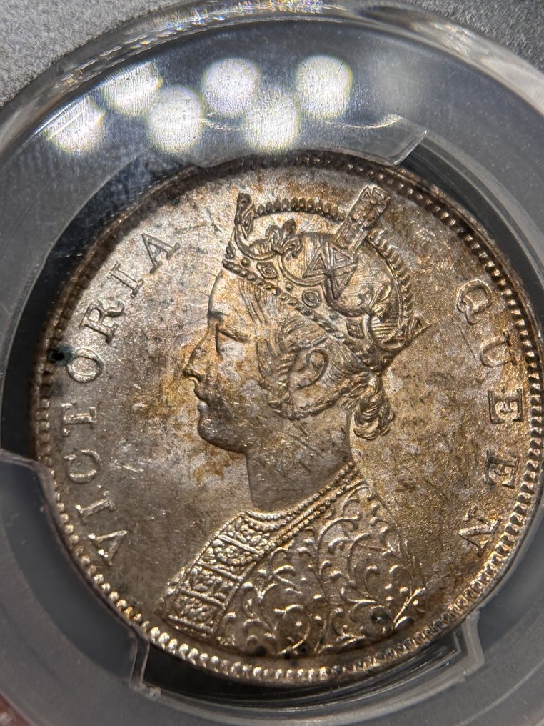 英屬印度. 維多利亞. 1 Rupee 1862 PCGS MS63 (沒有保留價) #4.3