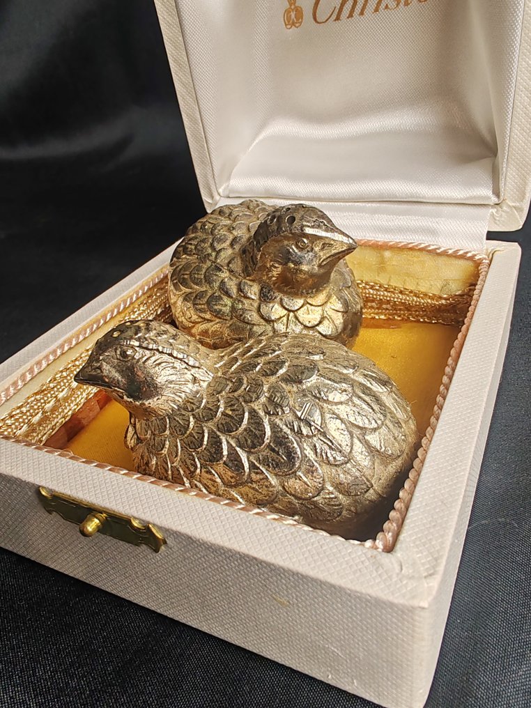 鹽及胡椒瓶 (2) - 鳗鱼 - 鍍銀 #3.2