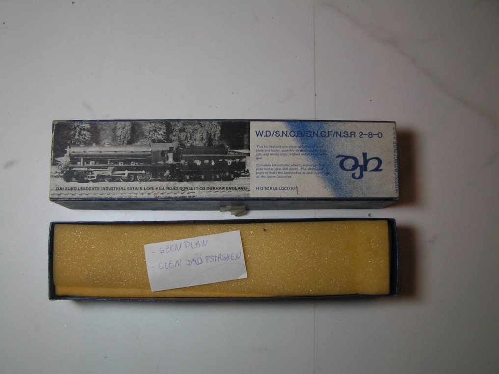 DJH H0 - E 109 - Ατμομηχανή (1) - Σετ H0 με αποσπώμενα μέρη, ελλιπές και χωρίς βαφή. - SNCF, NMBS, British Rail #1.0