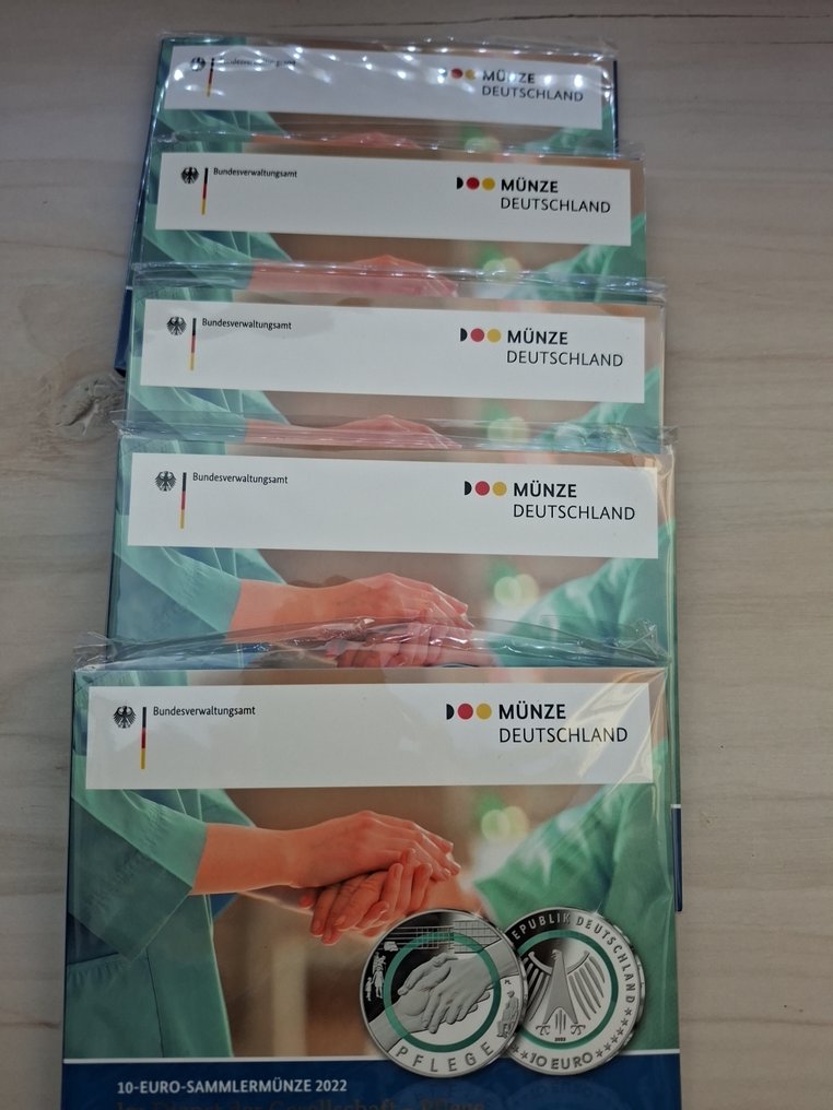 Γερμανία. 10 Euro 2022 "Pflege" (5 coins)  (χωρίς τιμή ασφαλείας) #1.0