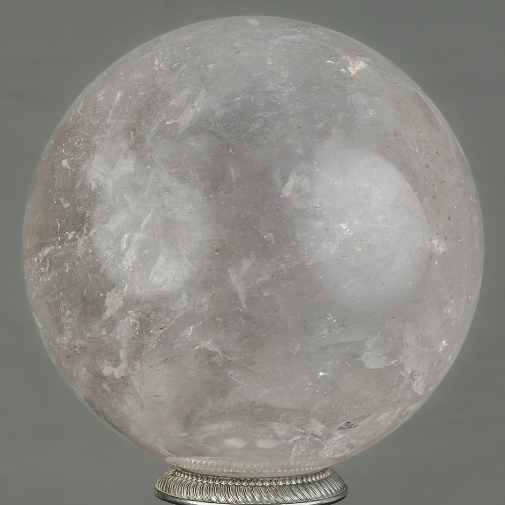 精细的山水晶球 水晶 - 高度: 13.9 cm - 宽度: 13.9 cm- 3730 g #2.1