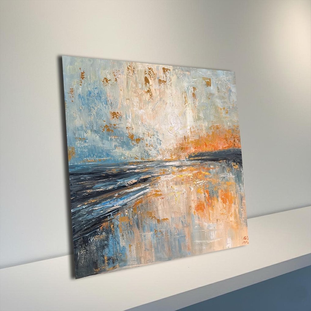 Trần văn minh - L’Éveil du Levant 80 X 80 cm #3.2