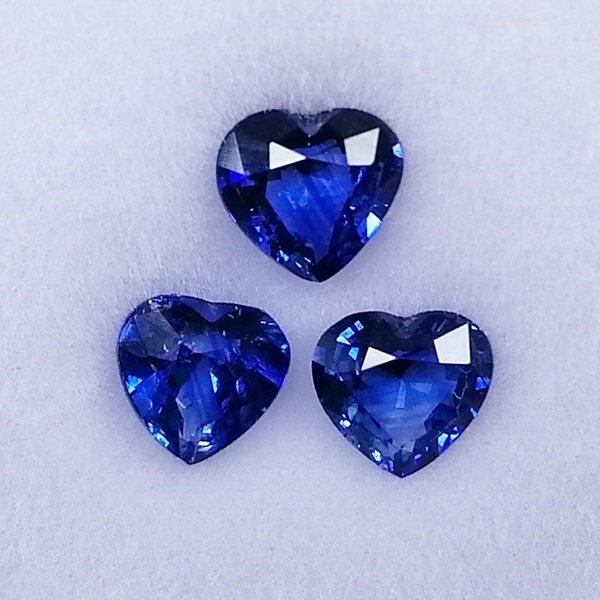 3 pcs Niebieski Szafir - 1.33 ct - Instituto Gemólogico Español (IGE) #3.2