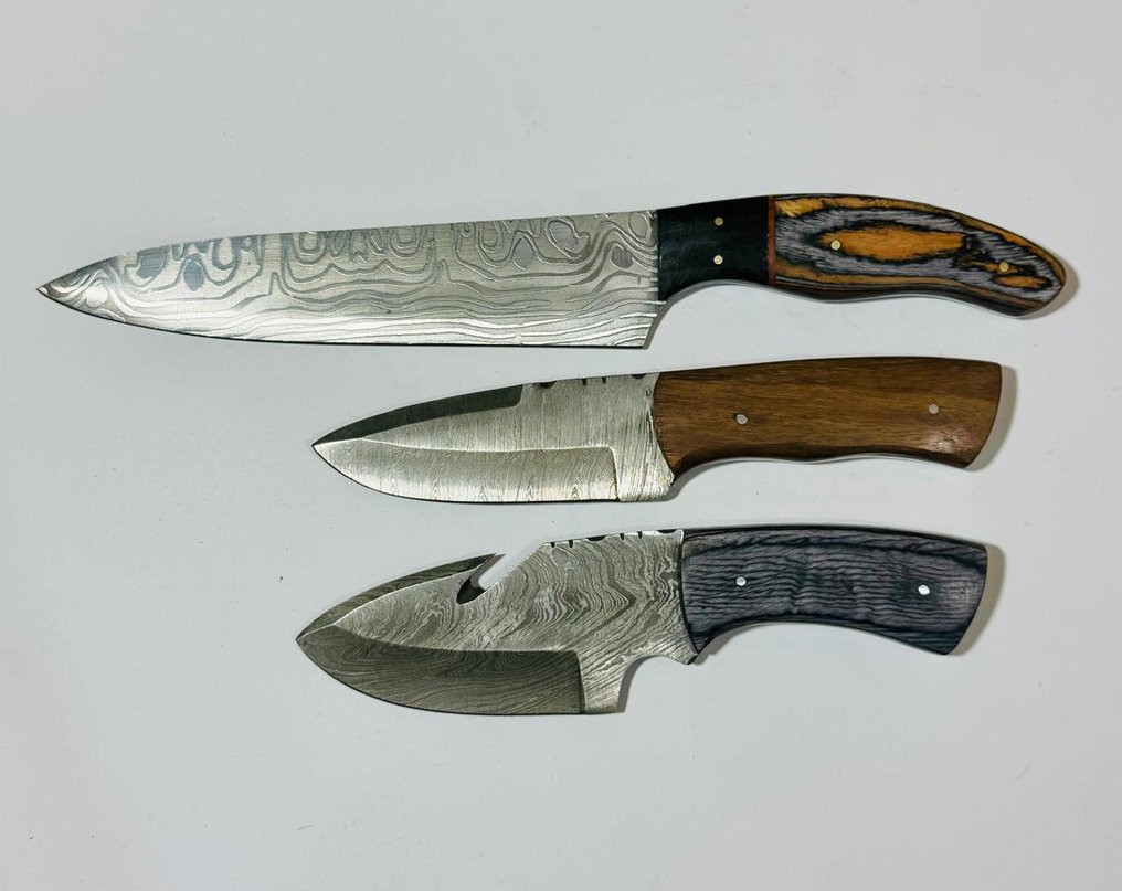 厨刀 - 厨房用刀 -  厨房桌子刀（0109） - 美国异国木柄与折叠钢 - 美国 - 厨房用刀 #4.3