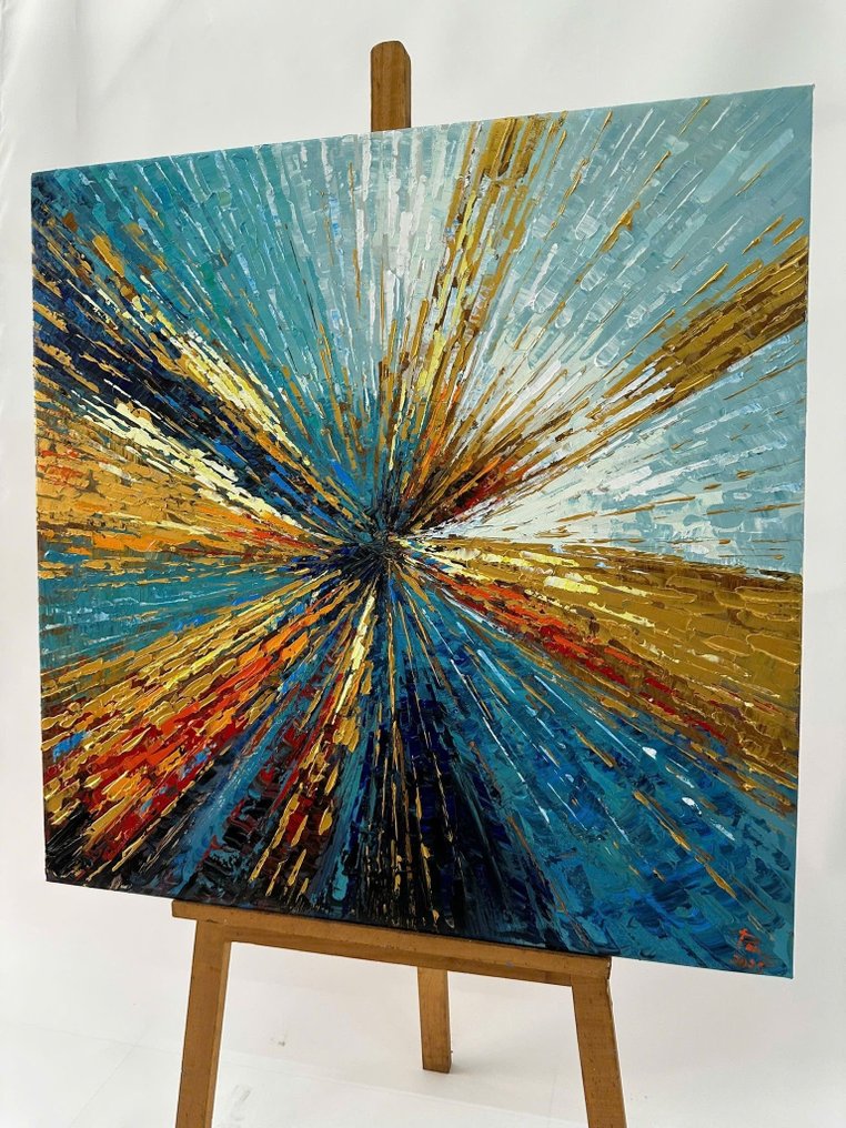 Nguyễn Văn Duy - Mousson de Lumière 80 X 80 cm #3.2