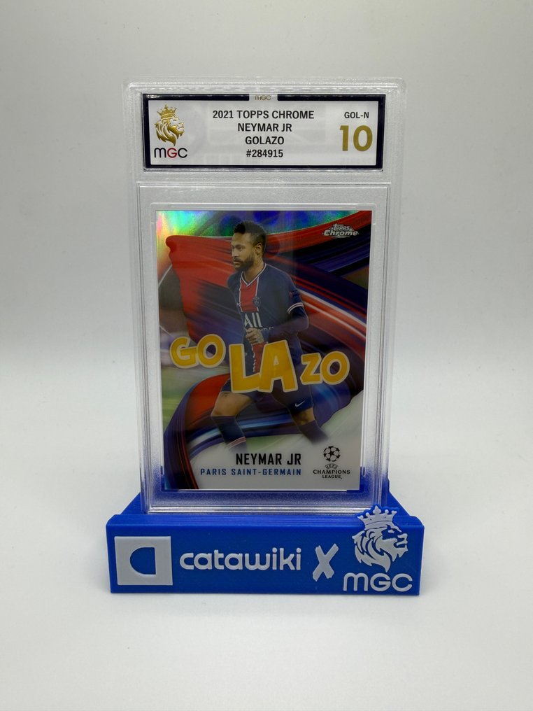 2021/22 Topps Chrome Neymar Jr. GOL-N Insert Card, Parallel-Karte, Graded card - MGC 10 - 1 Graded card #1.0