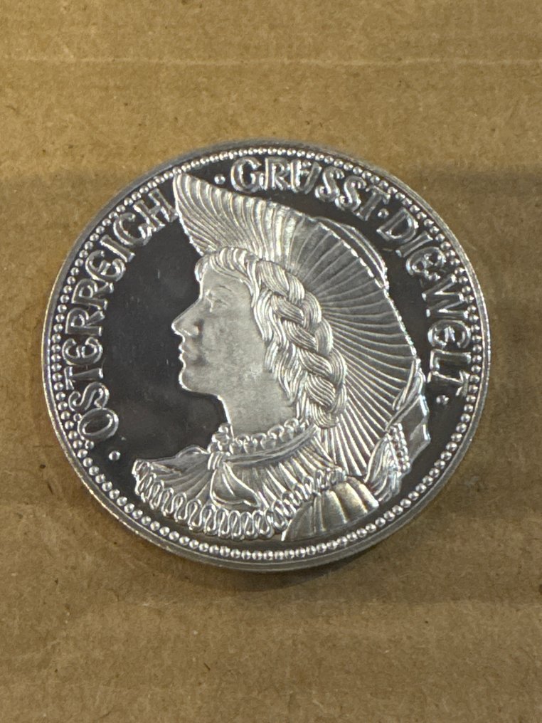 Αυστρία. Medaille Österreich Grüßt die Welt - 15g (.925)  (χωρίς τιμή ασφαλείας) #1.0