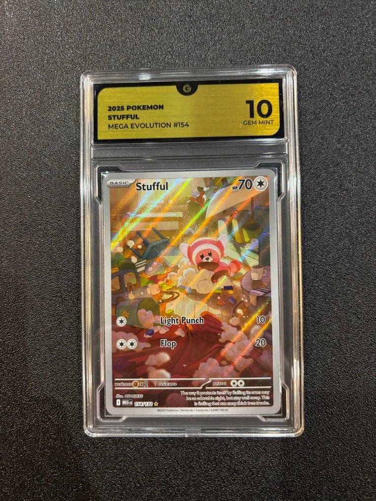 Pokémon - 1 Graded card - Stufful 154 Mega Evolutions Πλήρης τέχνη - GG 10 #1.0