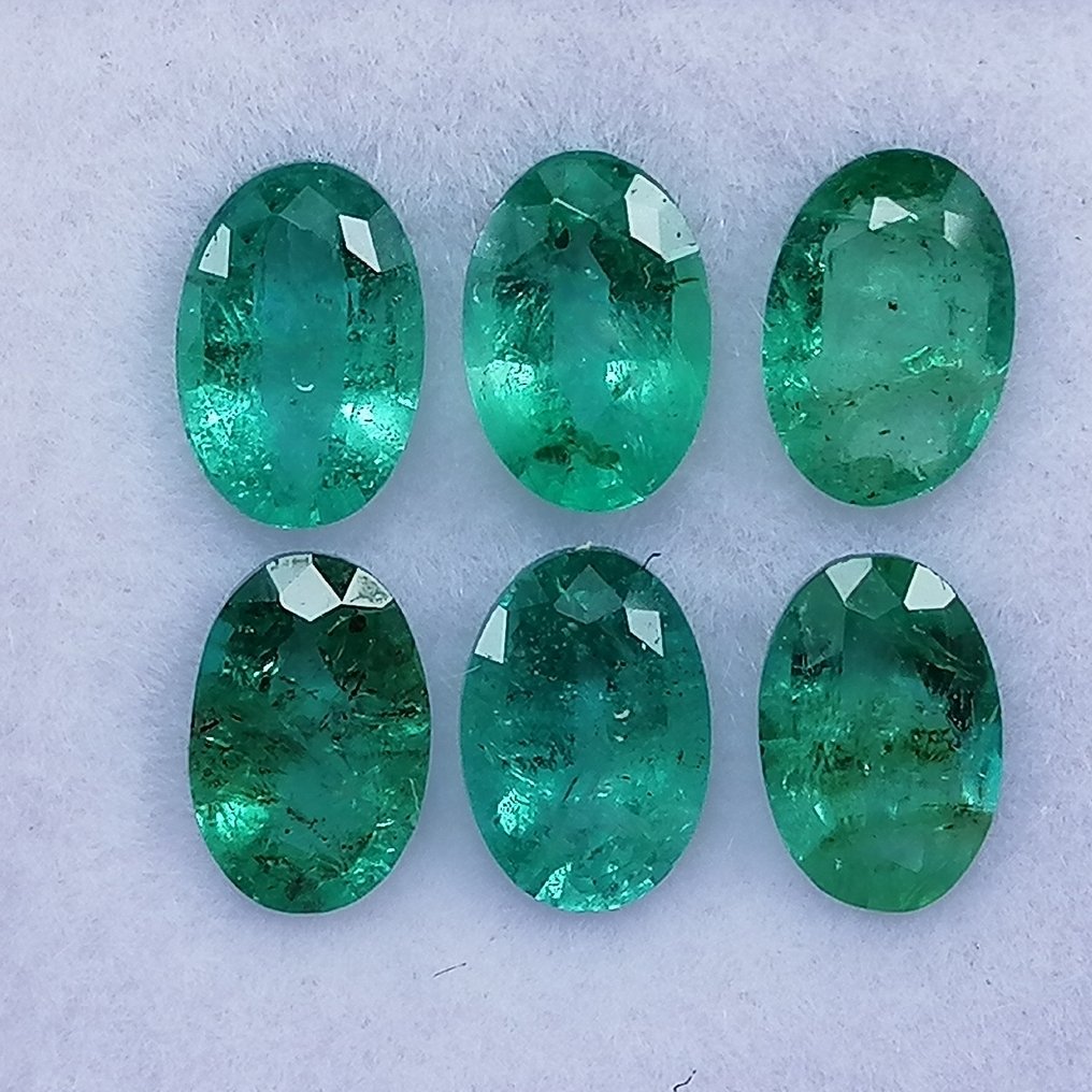 6 pcs  绿色 祖母绿  - 2.34 ct - 西班牙宝石学院（IGE） #4.3