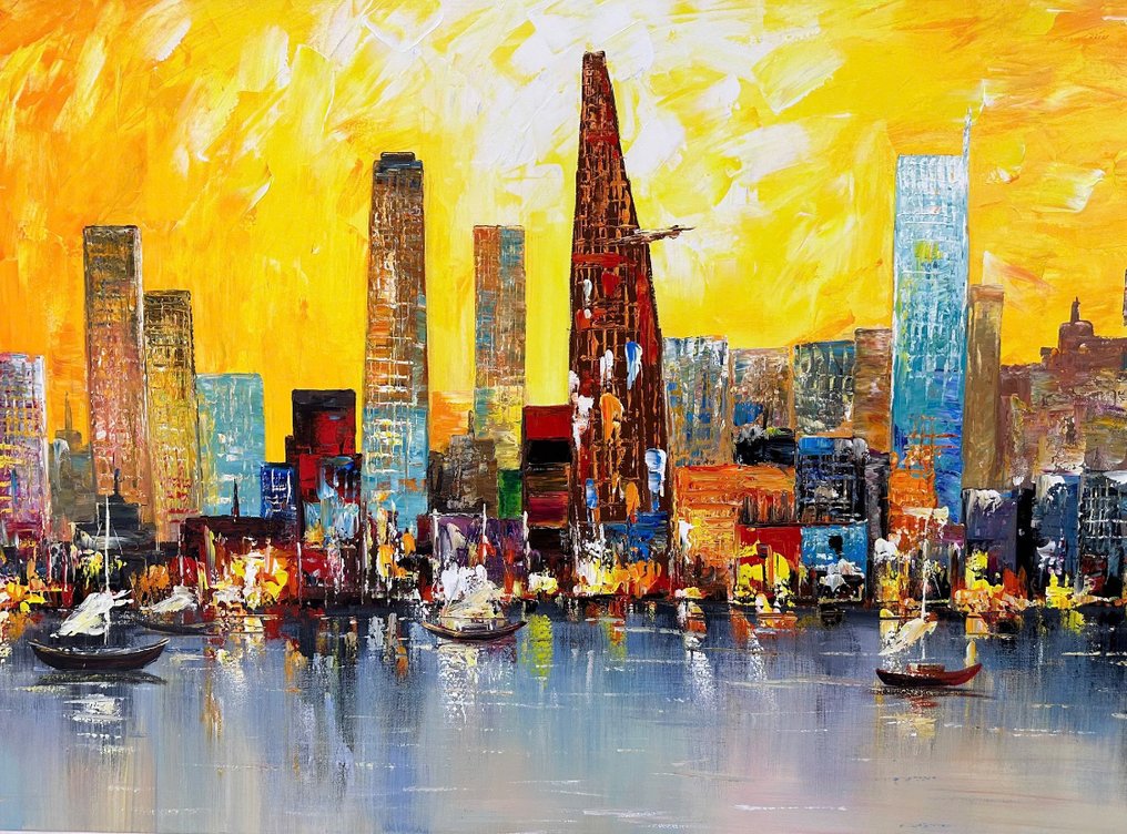 Trần văn minh - Le Soleil de Saïgon 100 X 200 cm #1.0