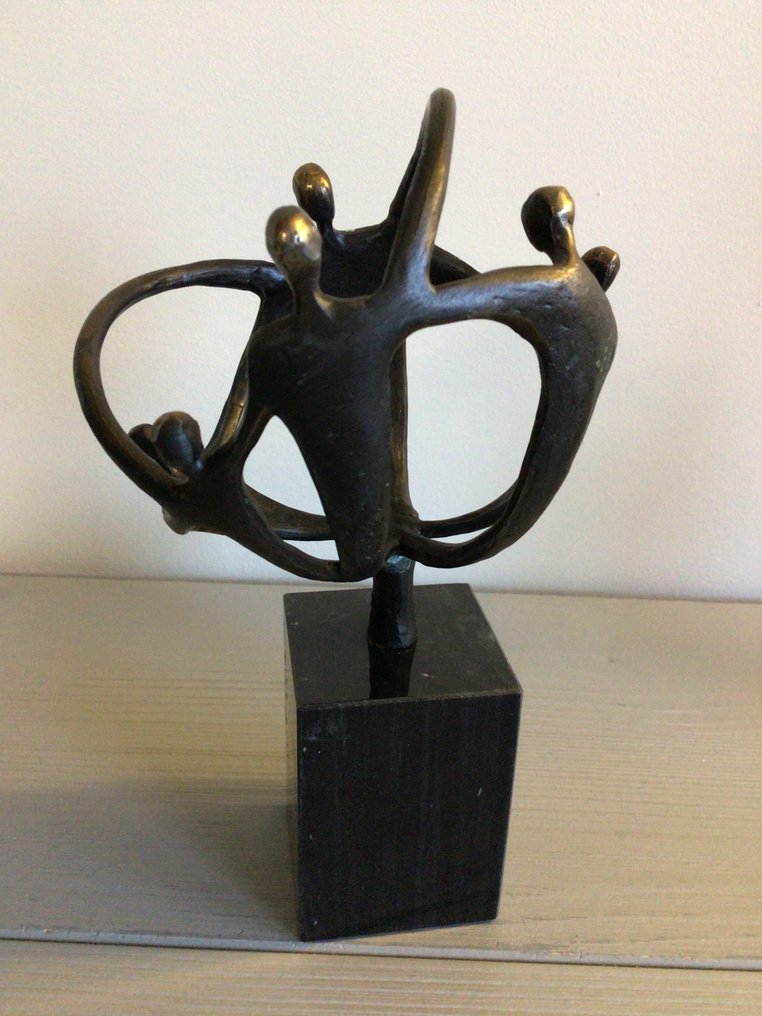 Corry Ammerlaan - 雕塑, “ Samen de handen ineen “ - 18 cm - 合金 #3.2