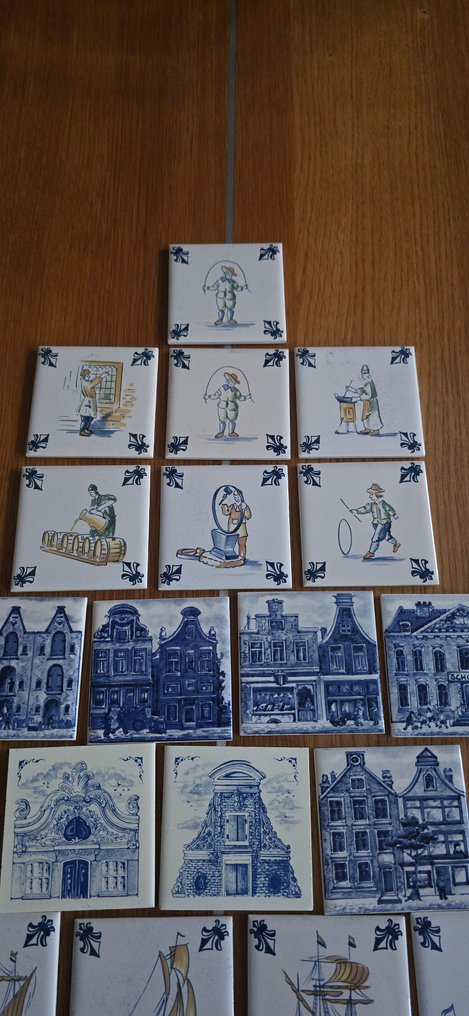 KLM - 航空公司和机场纪念品 - 1980-1990 - 21 KLM 瓷砖 #2.1