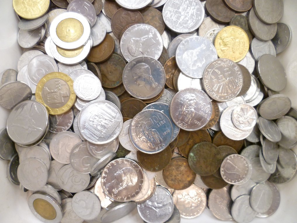 Ιταλία, Σαν Μαρίνο, Βατικάνο. Lotto 5 Kg monete miste 1860-1990 circa  (χωρίς τιμή ασφαλείας) #3.2