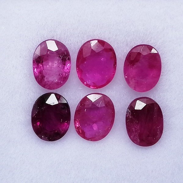 6 pcs  红色 红宝石  - 2.08 ct - 西班牙宝石学院（IGE） - 次要的 #2.1