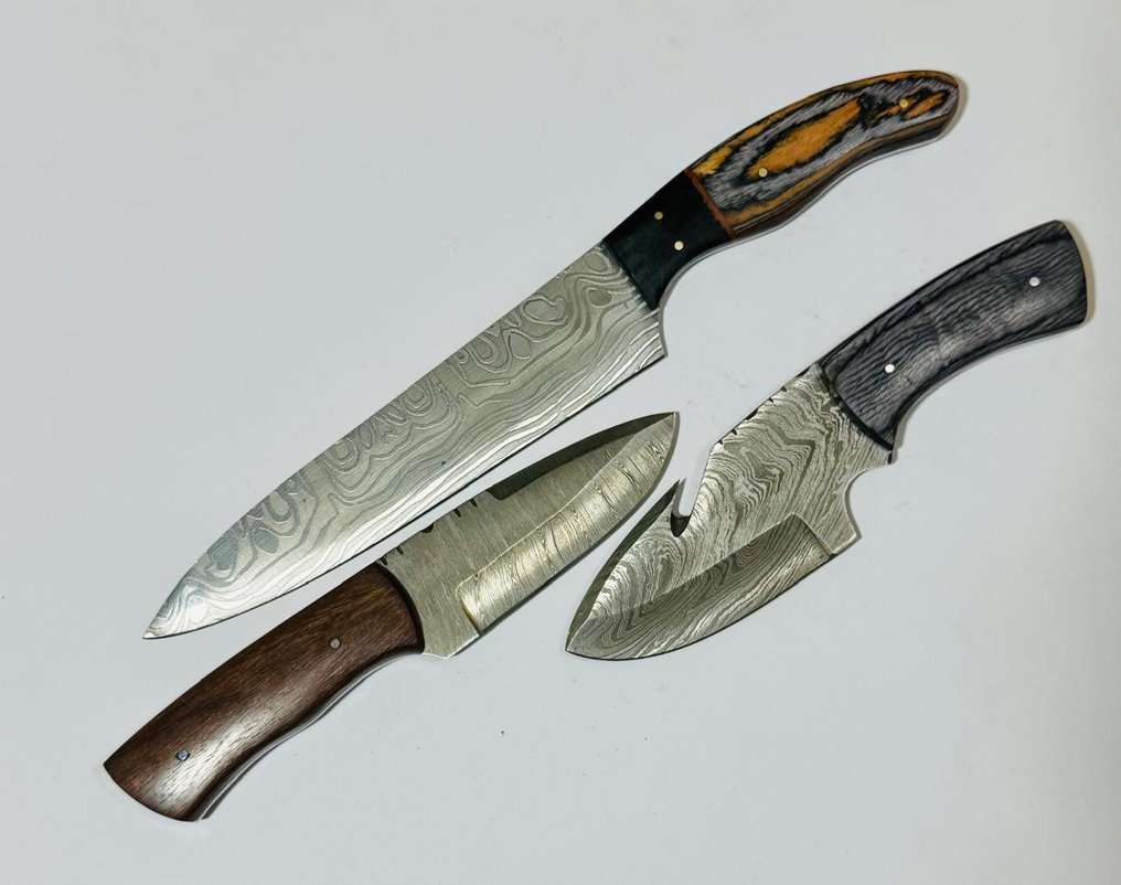 厨刀 - 厨房用刀 -  厨房桌子刀（0109） - 美国异国木柄与折叠钢 - 美国 - 厨房用刀 #1.0