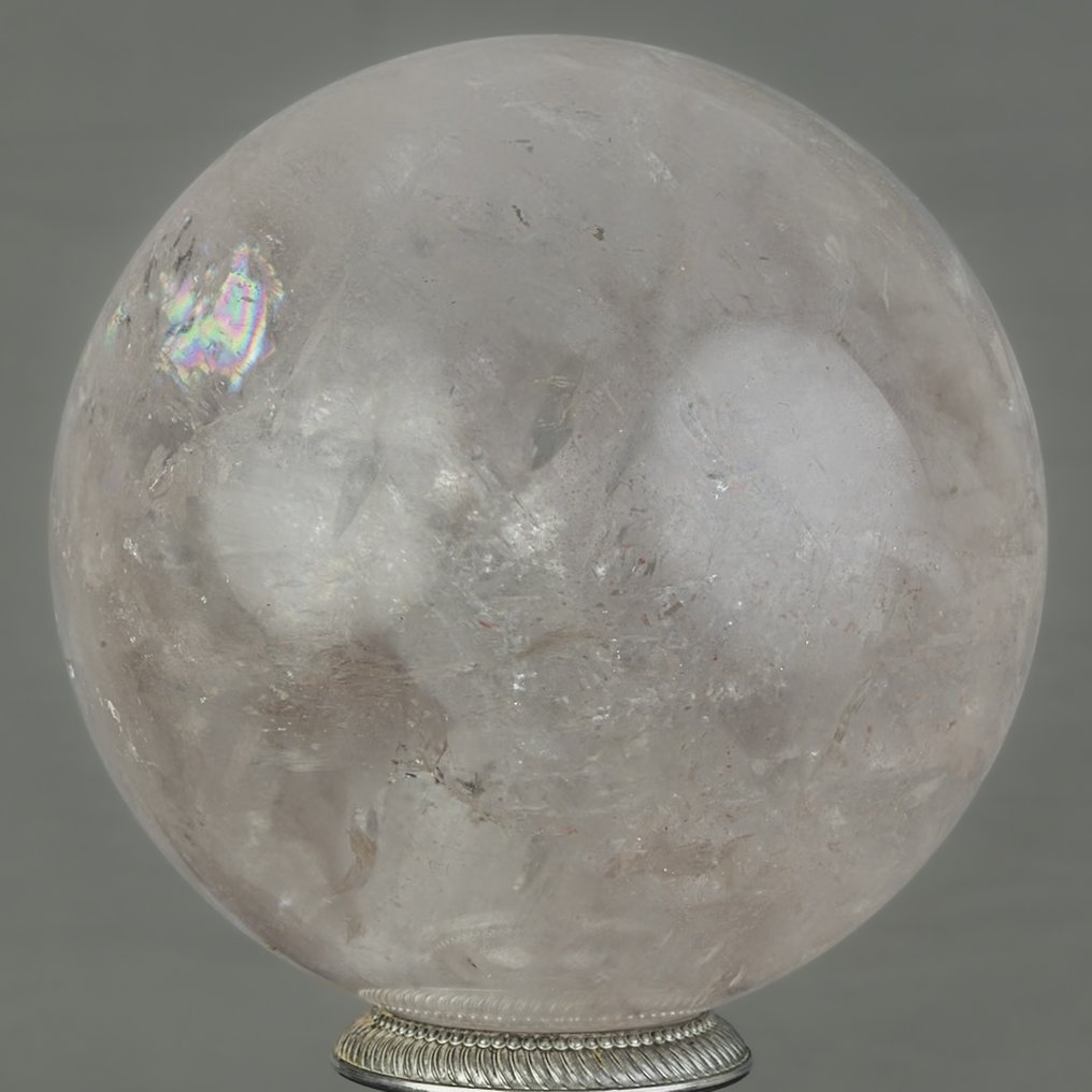 精细的山水晶球 水晶 - 高度: 13.9 cm - 宽度: 13.9 cm- 3730 g #3.2