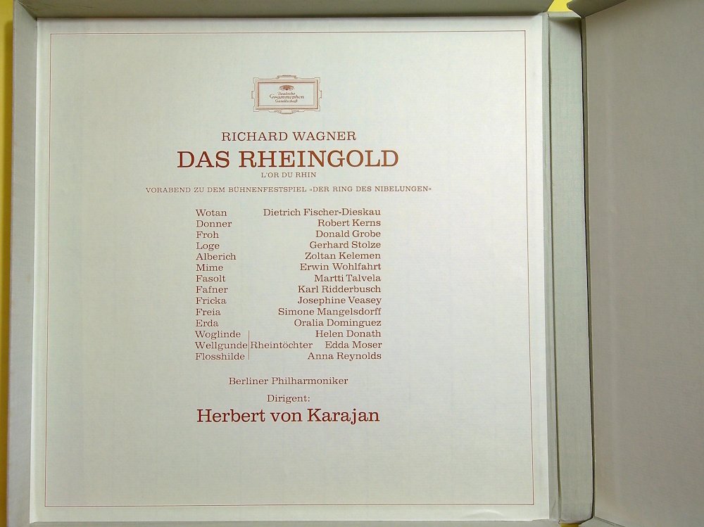 Richard Wagner - Das Rheingold (Karajan 3LP-Box-set) - LP-Box-Set - Stereo - 1968 #2.1